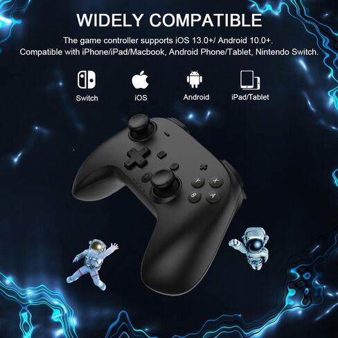 Joso Mobile Game Controller for iPhone iPad, Direct Play, Bluetooth Gaming Gamepad Joystick Works with Most iOS, iPad, MFi Games, Call of Duty Mobile(COD), Genshin Impact, Asphalt 9, Real Racing 3 in Kuwait