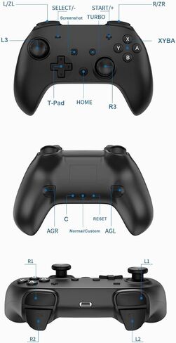 Joso Mobile Game Controller for iPhone iPad, Direct Play, Bluetooth Gaming Gamepad Joystick Works with Most iOS, iPad, MFi Games, Call of Duty Mobile(COD), Genshin Impact, Asphalt 9, Real Racing 3 in Kuwait
