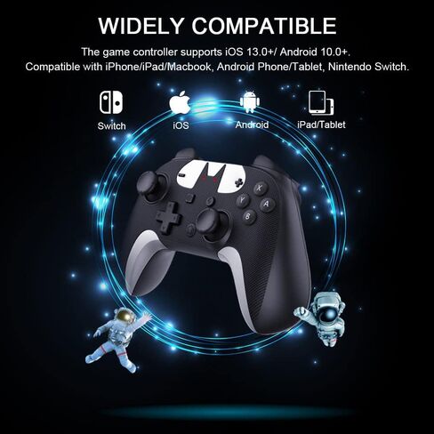 Joso Mobile Game Controller for iPhone iPad, Direct Play, Bluetooth Gaming Gamepad Joystick Works with Most iOS, iPad, MFi Games, Call of Duty Mobile(COD), Genshin Impact, Asphalt 9, Real Racing 3 in Kuwait