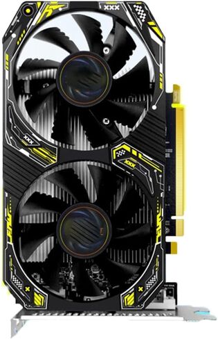 لوحة أم للكمبيوتر الشخصي مناسبة لألعاب AIBOMAN أسود أصفر RX550 4GB GDDR5 بطاقة رسومات 128Bit مروحة مزدوجة ملحقات تجميع الكمبيوتر ألعاب مكتبية كهربائية in Kuwait