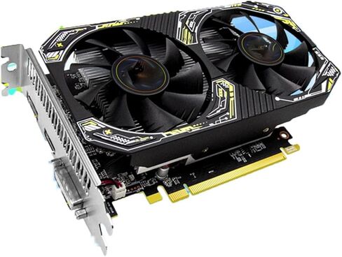 لوحة أم للكمبيوتر الشخصي مناسبة لألعاب AIBOMAN أسود أصفر RX550 4GB GDDR5 بطاقة رسومات 128Bit مروحة مزدوجة ملحقات تجميع الكمبيوتر ألعاب مكتبية كهربائية in Kuwait