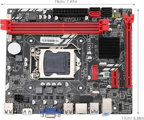 اللوحة الأم للكمبيوتر B75m Micro ATX 1155 مقبس Ddr3 لوحة رئيسية للكمبيوتر المكتبي متوافقة مع معالجات Intel I3 للألعاب والاستخدام المكتبي in Kuwait