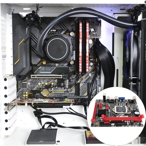 اللوحة الأم للكمبيوتر B75m Micro ATX 1155 مقبس Ddr3 لوحة رئيسية للكمبيوتر المكتبي متوافقة مع معالجات Intel I3 للألعاب والاستخدام المكتبي in Kuwait