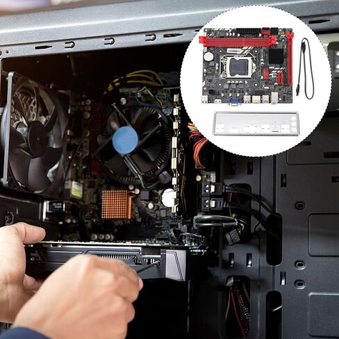 اللوحة الأم للكمبيوتر B75m Micro ATX 1155 مقبس Ddr3 لوحة رئيسية للكمبيوتر المكتبي متوافقة مع معالجات Intel I3 للألعاب والاستخدام المكتبي in Kuwait