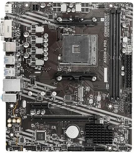 pc motherboard Fit For MSI A520M A PRO Micro ATX A520 DDR4 M.2 USB3. STAT 3.0 SSD/64G Best Support R9 Desktop CPU Socket AM4 Motherboard in Kuwait