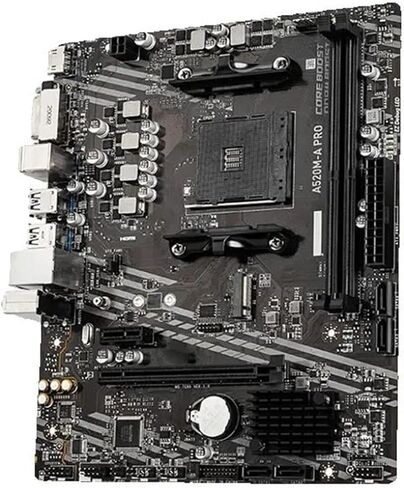 pc motherboard Fit For MSI A520M A PRO Micro ATX A520 DDR4 M.2 USB3. STAT 3.0 SSD/64G Best Support R9 Desktop CPU Socket AM4 Motherboard in Kuwait