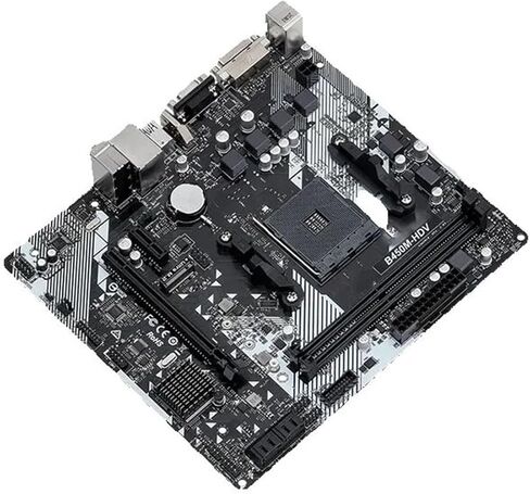 pc motherboard Fit For ASROCK B450M-HDV R4.0 Micro-ATX B450 DDR4 3200(O.C.) PCIe Gen3 X4 M.2 Double Channel Socket AM4 Motherboard in Kuwait