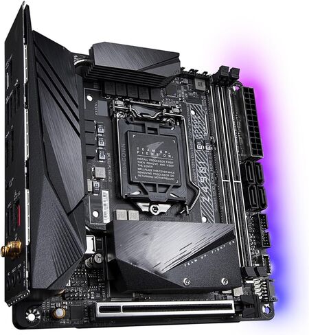 لوحة أم للكمبيوتر الشخصي تناسب GIGABYTE Z490I AORUS Ultra اللوحة الأم LGA1700 تدعم I9-11900KF 10900K I7-11700F I5-11400F 10400F I3-10100F CPU DDR5 M.2 HDMI in Kuwait