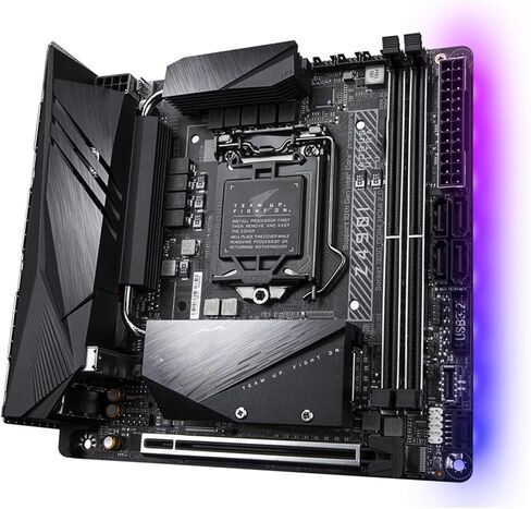 لوحة أم للكمبيوتر الشخصي تناسب GIGABYTE Z490I AORUS Ultra اللوحة الأم LGA1700 تدعم I9-11900KF 10900K I7-11700F I5-11400F 10400F I3-10100F CPU DDR5 M.2 HDMI in Kuwait