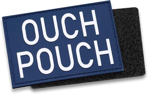 Ouch Pouch المعنويات التصحيح PVC، التصحيح التكتيكي الفكاهة للحقيبة العسكرية والقبعة، هوك وحلقة قفل بقع مضحكة، اللون الأزرق الأبيض in Kuwait