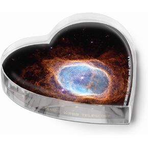 Infusion NASA White Dwarf Star Crystal Paperweight and Info Card Gift Set, 4.2 inches, White
