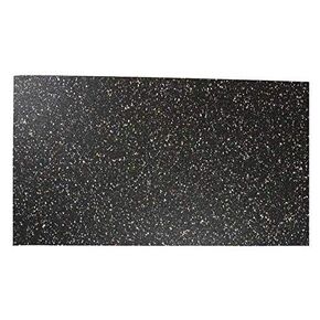 Rubber Sheet, Recycles Rubber, Width 48 in, Length 12 in, Rubber Thickness 1/4 in, 60A
