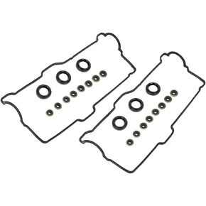 X AUTOHAUX Engine Valve Cover Gasket Set No.11213-62020 with Spark Plug Tube Seals Grommet No.90210-05007 11193-70010 for Toyota Tacoma 3.4L 95-04 for 4Runner 96-02