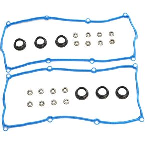 VS 50486 R Valve Cover Gasket Set Fit for 1998-2004 Honda Passport Isuzu Rodeo Axiom Trooper Acura SLX 3.2L 3.5L 6VE1 6VD1