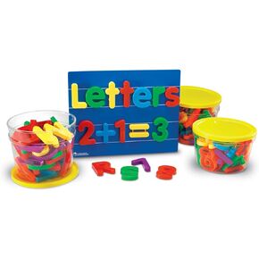 Learning Resources Jumbo Magnetic Letters & Numbers Combo Set - 80 Pieces, Ages 3+ Toddler Learning Toys, ABC for Toddlers