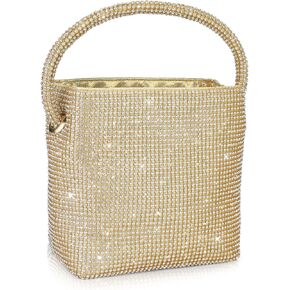UBAYMAX Women's Rhinestone Evening Bags Clutch Purses Sparkly Clutch Handbag Rhinestone Purse for 1920s Party Prom Wedding