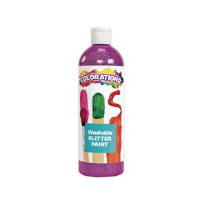 Colorations Washable Purple Glitter Paint, 16 oz, Vibrant Purple, Non Toxic Paint, Kids Paint, Sparkly Kids Paint, Art Supplies, Craft Painting For Kids, At Home Art Projects, School Paint