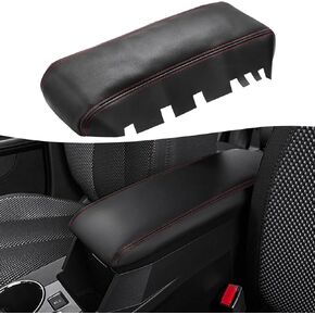 KBH Car Center Console Cover Replacement for Chevy Equinox & GMC Terrain 2010-2017, Vinyl Leather Trim, Middle Console Lid Armrest Repalce Covering, Anti-Scratch, Black