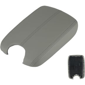 Youxmoto Center Console Lid Fit for Honda Accord 2008 2009 2010 2011 2012; Black Armrest Cover PU Leather and ABS Back Plate