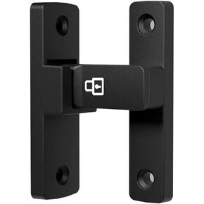 90 Degree Barn Door Lock LISHAN Latch Luminescent Upgrade Your Safety Easy Installation Keyless Entry Zinc Alloy Matte Black Ideal for Sliding Doors Bathroom Kitchen Cabinet Pet Safety