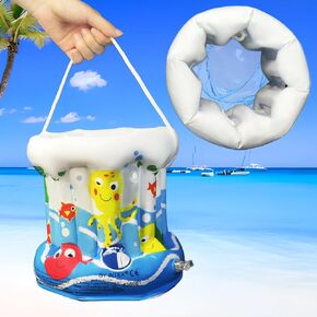 Party Inflatable Barrel Cooler Summer Pool Salad Food & Party Drink Cooler for Beach Theme Party Decor Luau Hawaiian Birthday Party Supplies