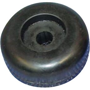220-4 Black Rubber End Cap Roller - 2 in. x 1.75 in. x 0.5 in.