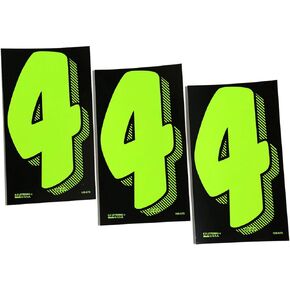 7 1/2 Green Chartreuse Pricing Numbers for Car Dealers 3 Dozen (# 4's)