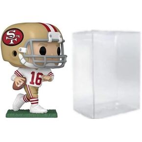 Joe Montana 49ers # 216 Vinyl Figure & Eco Tek Protector Case Bundle Pop! Sports