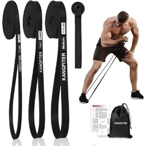 Resistance Bands for Working Out, Pull Up Bands for Men Women, Thick Heavy Resistance Band Set with Door Anchor, Elastic Exercise Bands for Body Stretching, Physical Therapy, Home Workouts