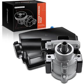 A-Premium Power Steering Pump, with Reservoir, Compatible with Jeep Grand Cherokee 1993-1998, Grand Wagoneer 1993 & Dodge Dakota 1991, 4.0L 5.2L 5.9L, Replace # 52088139, N73319111