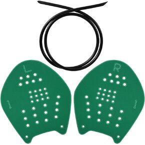 Swimming Paddles for Hands, Swim Paddles for Lap Swimming Speedo Paddles with Adjustable Straps to Improve Swimming Speed Training Equipment for Men, Women (1 Pair)