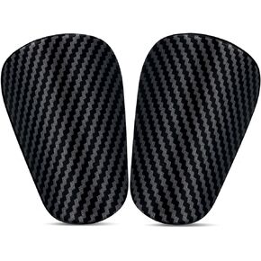 2pcs Mini Soccer Shin Guards, 3.94x2.36 Inch Stripe Small Shin Pads Mini Football Guards Protective Equipment Shinguards for Adults Teenagers Women Men Boys Girls Kids
