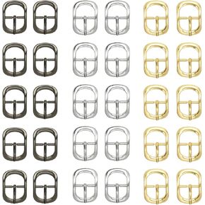 30pcs Single Prong Buckles, Center Bar Belt Buckles Single Prong Strap Buckles, 3 Colors in Saudi Arabia