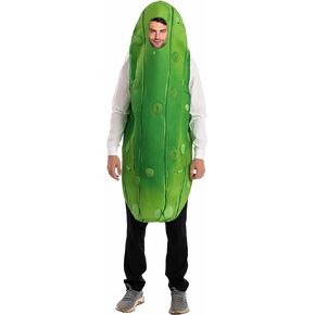 Spooktacular Creations Pickle Jumpsuit Costume for Adult, Halloween Dress Up, Trick-or-Treating