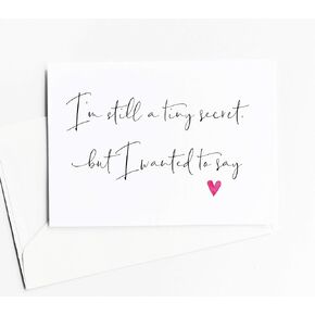Pregnancy Reveal for Grandparents to be, Baby Announcements Gifts for Family, We're Having a Baby Cards, Tiny Secret Baby on the Way