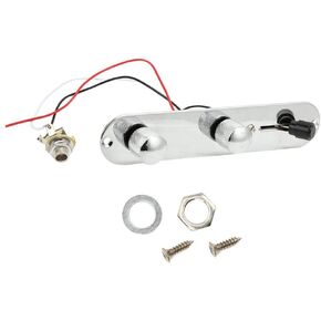 Tbest Telecaster Switch Plate,3 Way Switch Loaded Chrome Plated Metal Prewired Tele Guitar Control Plate for Tele Guitar Replacement Parts Telecaster Control Plate Telecaster Pickup Sets