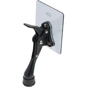 One-touch doorstop adhesive bracket (black, 6inch x 2pack)