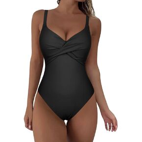 Hilor Underwire ملابس السباحة للنساء الكبيرة ضبطت رفع قطعة واحدة ثوب السباحة تويست الجبهة مثير عالية قطع ثوب سباحة مونوكيني