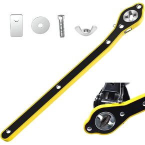 Car Jack Wrench, Labor-Saving Ratchet Wrench for Scissor Jack, Metal Garage Tire Wheel Lug Wrench, Fit for Small Cars SUVs and Vans