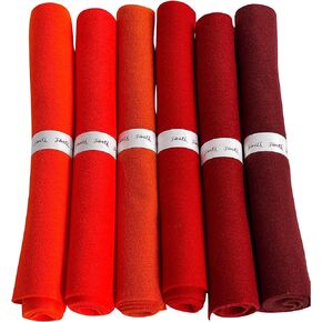 لفات لباد FabricLA Craft 6 قطع - 30.48 سم × 45.72 سم، ألوان متنوعة غير منسوجة، مادة ناعمة غير منسوجة - لفافة لباد أكريليك للأعمال اليدوية والخياطة والترقيع - ظل أخضر