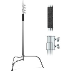 Hagibis C Stand Adjustable Heavy Duty Tripod Stand with 100% Stainless Steel, Photography light Stand for Studio Softbox, Monolight, Reflector, Max Height: 10.5ft/320cm
