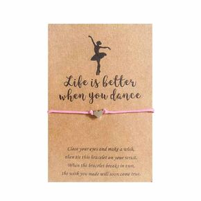 Dance Bracelet Gifts for Women Girls Ballerina Dancer Gifts Ballet Bracelet Jewelry (1pc)