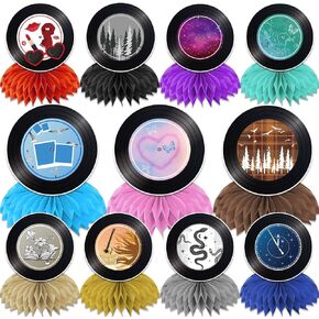 11PCS Birthday Party Decorations, 3D Table Decorations for Party,Double Sided Honeycomb Centerpiece for Party Supplies