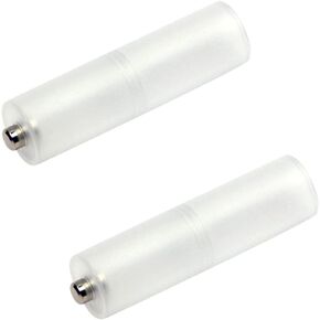 Fielect 5 pcs AA to D Size Series Connection Battery Adapters Converter Cases D-Adapter White