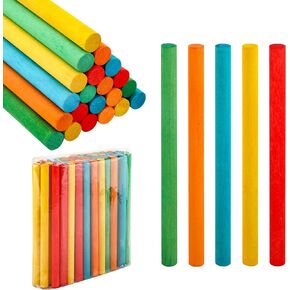 50 Pack Lummi Rhythm Sticks, 8 Inch Wooden Rhythm Sticks Set, 5 Colors Musical Instruments Rhythm Sticks Bulk for Classroom Activities(20 cm/ 8 Inches)