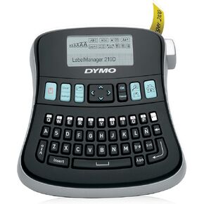 Dymo S0784440 Label Manager 210D Label Maker QWERTY Keyboard - Black/Clear