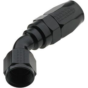 Fragola 224508-BL Pro-Flow Black Size (-8) 45° Hose Fitting