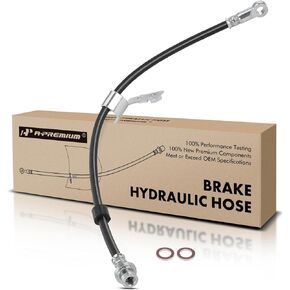 A-Premium Front Driver Brake Hydraulic Hose Compatible with Select Chrysler, Dodge and Jeep Models - Avenger 2008-2014, Caliber 2007-2012, Compass/Patriot 2007-2017, 200 2011-2014, Sebring 2007-2010