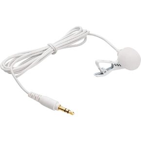Saramonic White 3.5mm Lavalier with 4.1’ (1.25m) Cable for Wireless Systems, Portable Recorders, Cameras, Blink 500, Blink 500 Pro and More (SR-M1W)