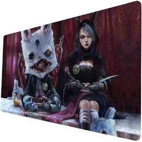 MTG Playmat, Game Mat 24 x 14 inches for MTG DTCG CCG RPG Trading Card Inked Game Playmats Smooth Rubber Surface Battle Game